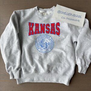 Vintage University of Kansas Athletics, Kansas Jayhawks Sweatshirt, KU Shirt Tee